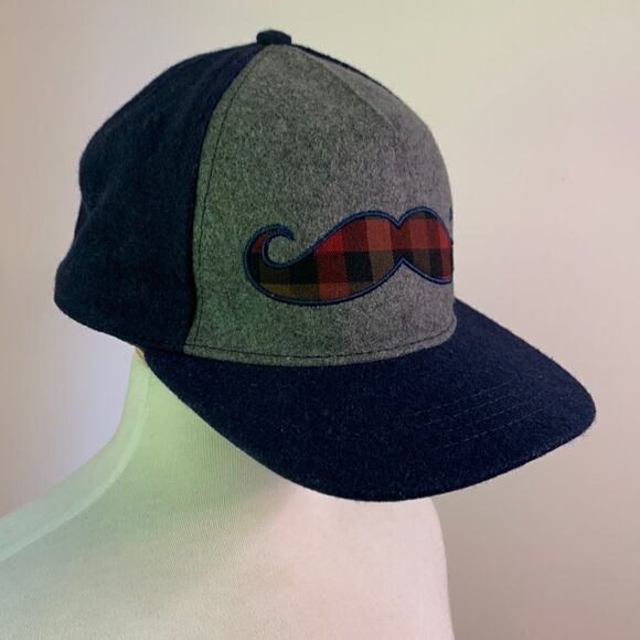 “On hold”. COPY - EUC Wool Blend Mustash Baseball Hat Cap - Picture 4 of 10